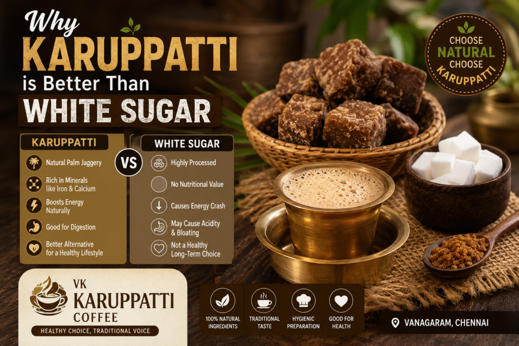 Why Karuppatti is Better Than White Sugar